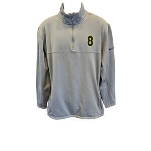 Nike golf tour performance therma fit fleece lined 1/4 zip #8 patch sz XL grey